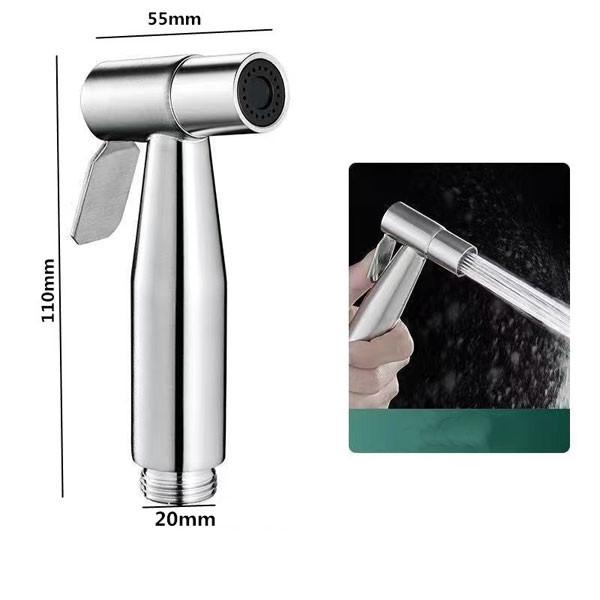 شیر سرویس بهداشتی فرنگی مدل DN-14031117 ( ست شاتاف استیل )