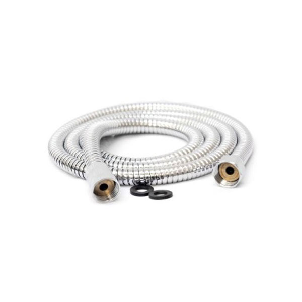شلنگ دوش حمام دینا مدل DN-913 ( کروم پولیش با اتصالات برنجی و مهره استیل )