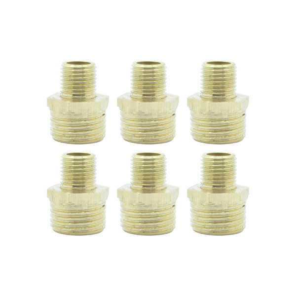 تبدیل دینا مدل برنجی سایز 1/2 - 1/4 اینچ بسته 6 عددی